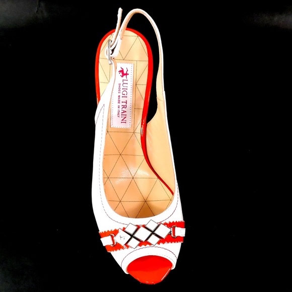 LUIGI TRAINI 🇮🇹 WOMEN'S WHITE SOFT LEATHER COMFORT SUMMER SANDALS - Picture 11 of 11